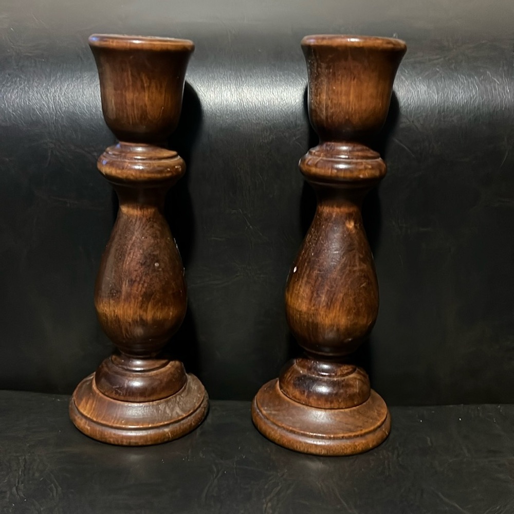 Farmhouse Rustic Wood Candle Holders